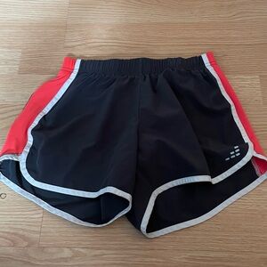 Source Unknown Black and Red Athletic Shorts